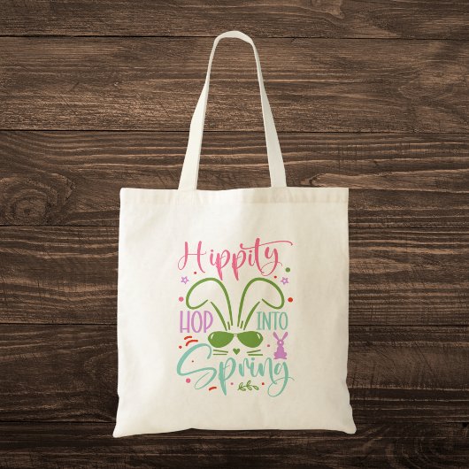 Hippity Hop in Spring Tote Bag
