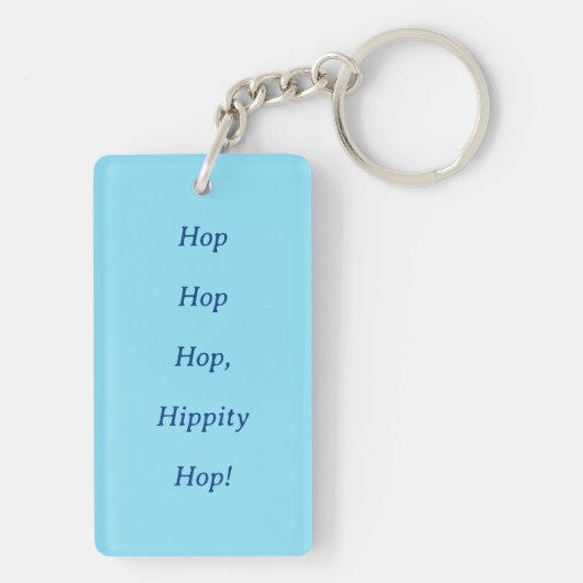 Hippity Hop Pasen Sleutelhanger (achterkant)
