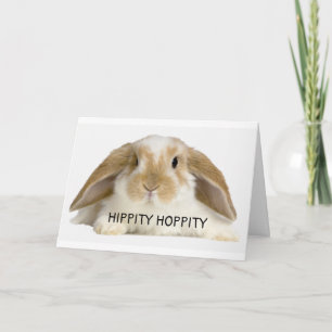 HIPPITY HOPPITY "EASTER" IS OP ZIJN MANIER FEESTDAGEN KAART