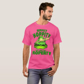 Hippity Hoppity Ga van mijn eigendom af Funny Frog T-shirt (Voorkant volledig)
