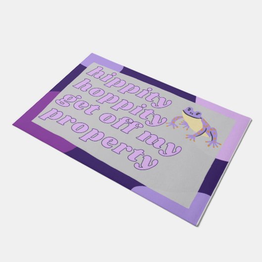 Hippity Hoppity haalt mijn huisdeur uit Deurmat (Schuin)