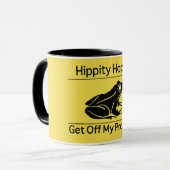 Hippity Hoppity haalt mijn Property Liberty Meme Mok (Voorkant links)