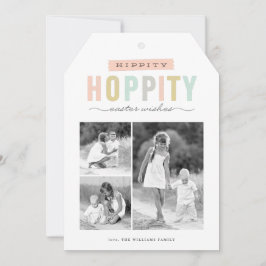 Hippity Hoppity Pasen | Pasen Fotocollage Feestdagenkaart