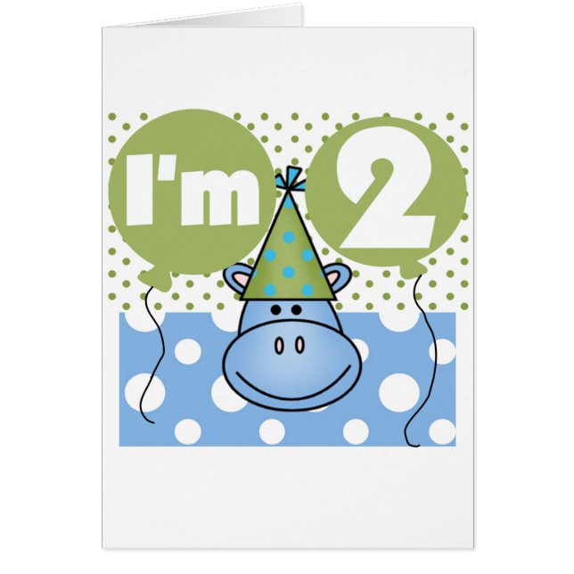 Hippo 2e verjaardag Tshirts en geschenken (Voorkant)