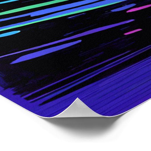 Hippo Abstracte kunst Poster (Hoek)