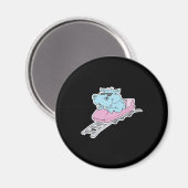 hippo achtbaan magneet (Voorkant / Achterkant)