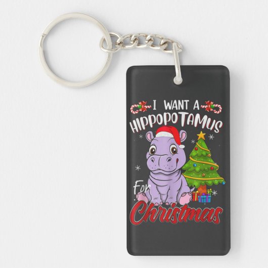 HIPPO Acrylsleutelhanger Sleutelhanger (Voorkant)