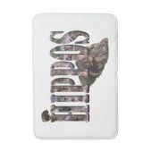 Hippo Afbeelding Logo met Hippos, Badmat (Voorkant Verticaal)