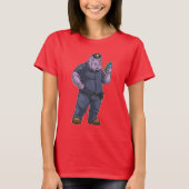 Hippo agent microfoon politie t-shirt (Voorkant)