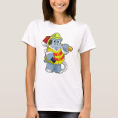 Hippo als brandweerman met Ax T-shirt (Voorkant)