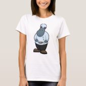 Hippo als Cook met Pan T-shirt (Voorkant)
