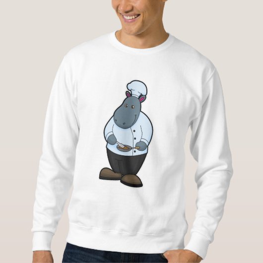 Hippo als Cook met Pan Trui (Voorkant)