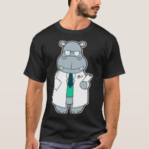 Hippo als Doctor met Smock T-shirt