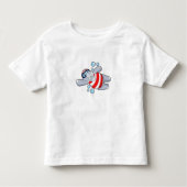 Hippo als duiker met zwembril kinder shirts (Voorkant)