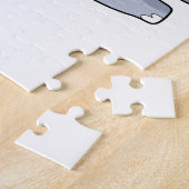 Hippo als duiker met zwembril legpuzzel (Zijkant)