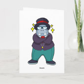 Hippo als Groom met Suit.PNG Kaart (Achterkant)