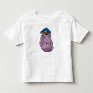 Hippo als politieagent kinder shirts