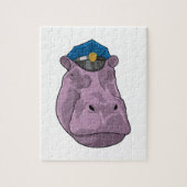 Hippo als politieagent legpuzzel (Verticaal)