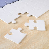 Hippo als politieagent met pet van politie legpuzzel (Zijkant)