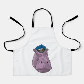 Hippo als politieagent schort (Voorkant)