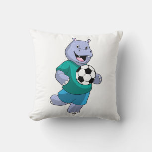 Hippo als voetzoeker met Voetbal Kussen
