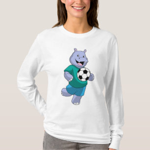 Hippo als voetzoeker met Voetbal T-shirt