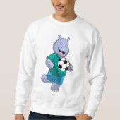 Hippo als voetzoeker met Voetbal Trui (Voorkant)