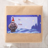 Hippo Art kerstcadeaulabel Etiket (Insitu)
