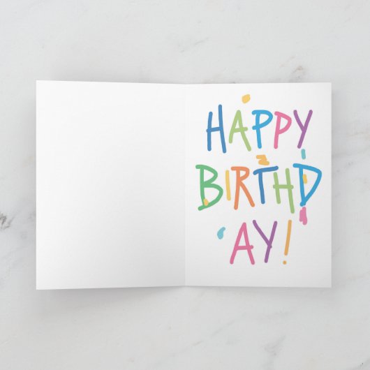 HIPPO ARTIST Birthday Kaart (Binnen)