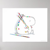 HIPPO ARTIST poster van Sandra Boynton (Voorkant)