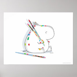 HIPPO ARTIST poster van Sandra Boynton