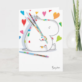 HIPPO ARTIST Valentijnse van Boynton Feestdagen Kaart