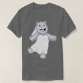 Hippo as Bride with Veil T-shirt (Design voorkant)