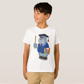 Hippo as Professor with Book T-shirt (Voorkant volledig)