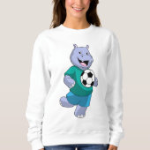 Hippo as Soccer player with Soccer Trui (Voorkant)