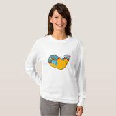 Hippo at Football Sports T-shirt (Voorkant volledig)