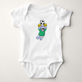 Hippo at Soccer Sports Romper