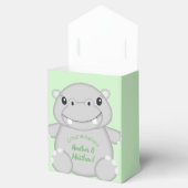 Hippo Baby shower Bedankdoosjes (Geopend)