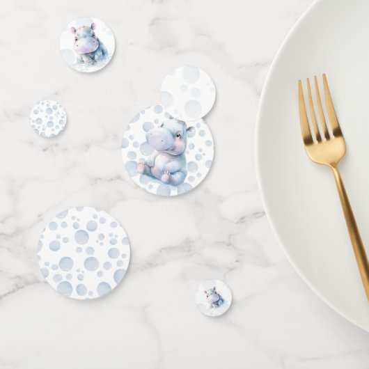 Hippo Baby shower Confetti (Groep)