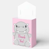 Hippo Baby shower Roze Bedankdoosjes (Geopend)