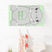 Hippo Baby shower Spandoek (Insitu)