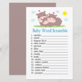 Hippo Baby word scramble game (Voorkant / Achterkant)