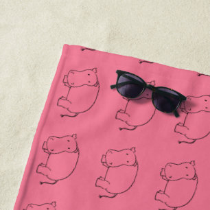 hippo-badhanddoek strandlaken
