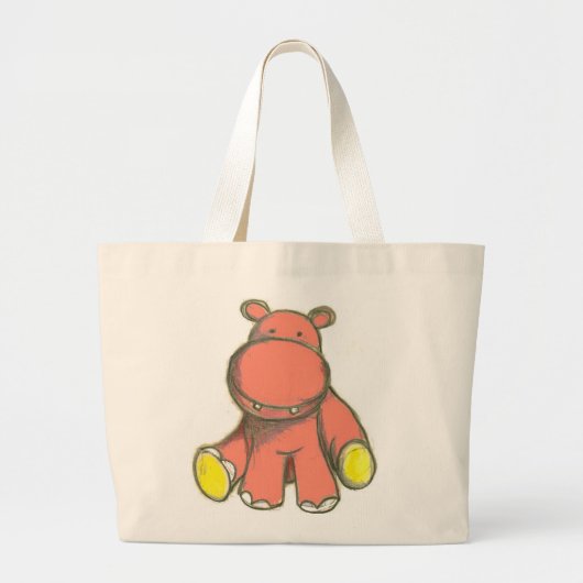 Hippo Bag Grote Tote Bag (Voorkant)