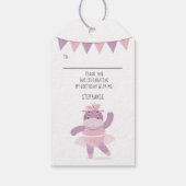 Hippo Ballerina Cadeaulabel (Achterkant)