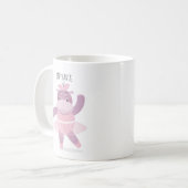 Hippo Ballerina Koffiemok (Voorkant links)