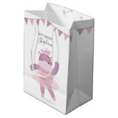 Hippo Ballerina Medium Cadeauzakje (Achterkant Gekanteld)