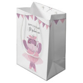 Hippo Ballerina Medium Cadeauzakje (Voorkant Gekanteld)