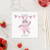 Hippo Ballerina Napkins Servet (Insitu)