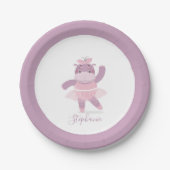 Hippo Ballerina Paper Bord (Voorkant)